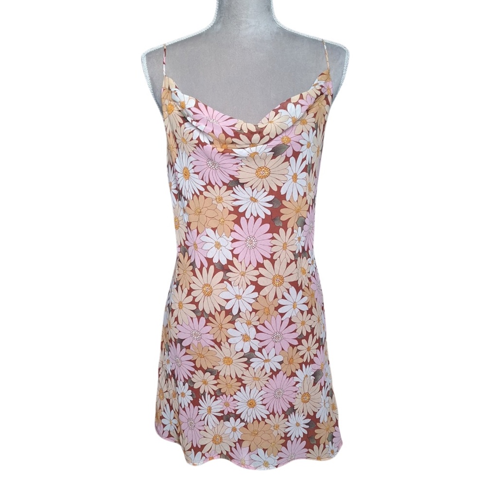 Altar’d State Floral Slip Dress S Floral Festival Y2K Retro Summer Boho Dress - Picture 2 of 10